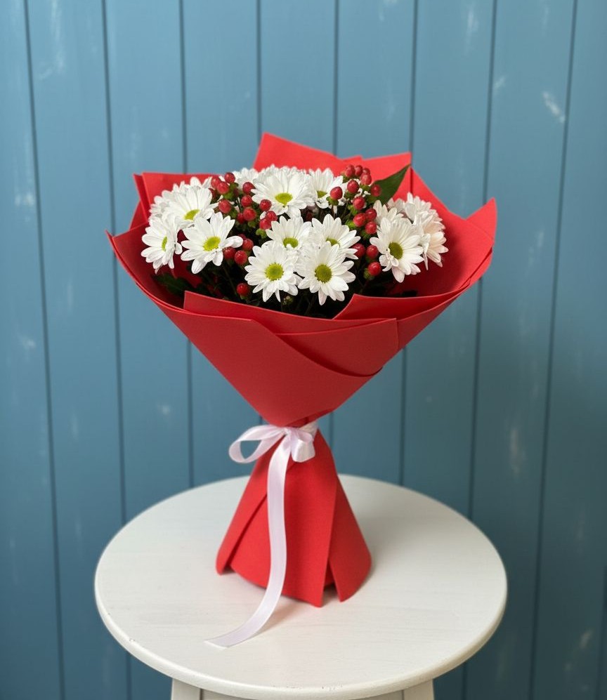 Букет цветов из: Хризантемы в Петровское Щелковского района