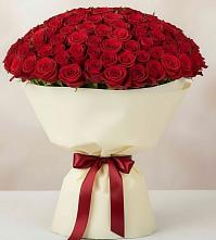 Букет 101 Красная роза Милано в Петровское Щелковского района