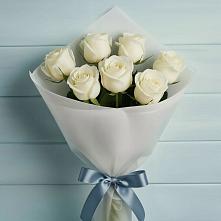 Букет 7 Белых роз Эдлесс Лав в Петровское Щелковского района