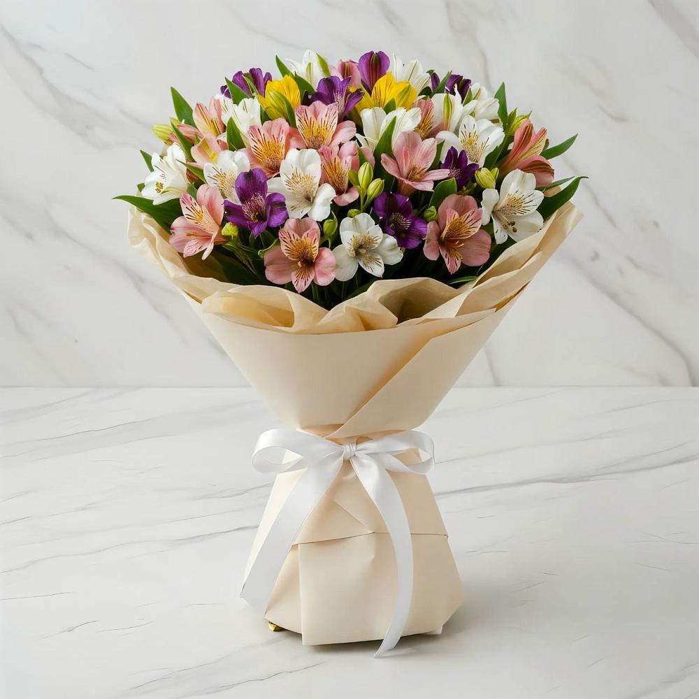 Букет цветов из: Альстромерии в Петровское Щелковского района