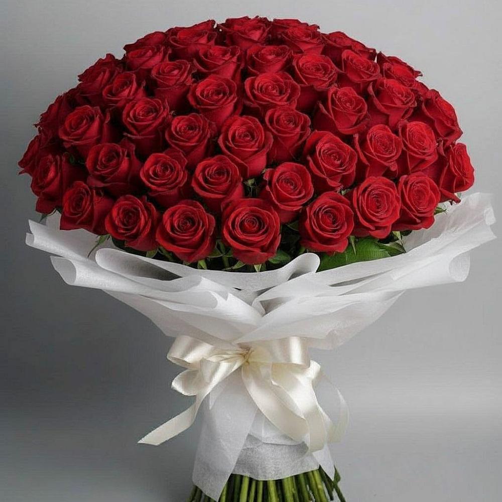 Букет 101 Красная роза Блэк Мэджик в Петровское Щелковского района