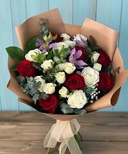Букет цветов из:  Розы и Альстромерии #REPLACE_PRED# Петровское Щелковского района