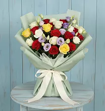 Букет цветов из:  Розы в Петровское Щелковского района