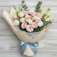 Букет цветов из:  Лизиантусы в Петровское Щелковского района