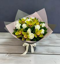 Букет цветов из:  Орхидеи и Розы #REPLACE_PRED# Петровское Щелковского района