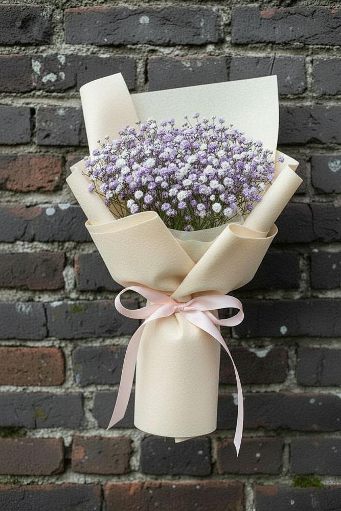 Букет цветов из: Гипсофила в Петровское Щелковского района