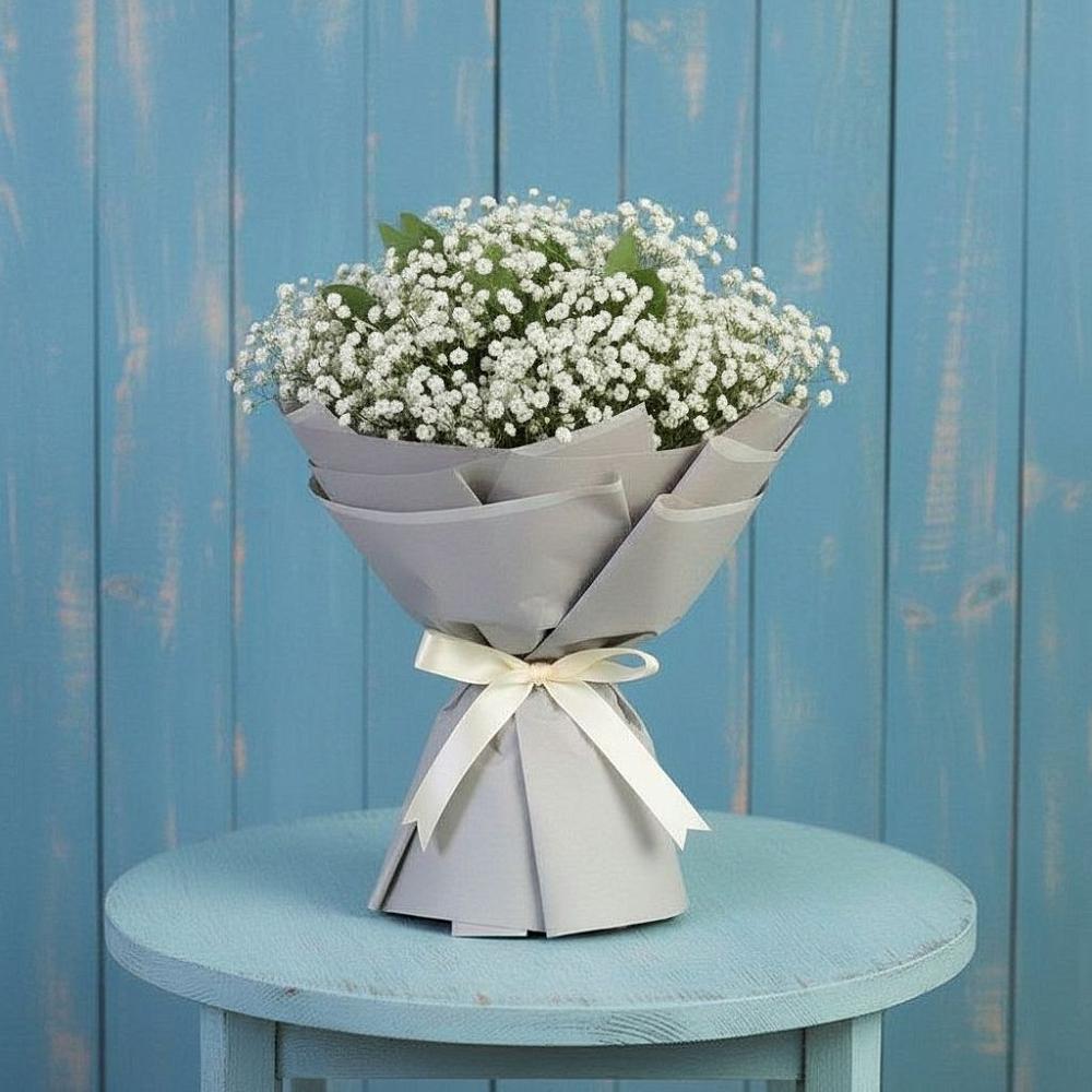 Букет цветов из: Гипсофила в Петровское Щелковского района