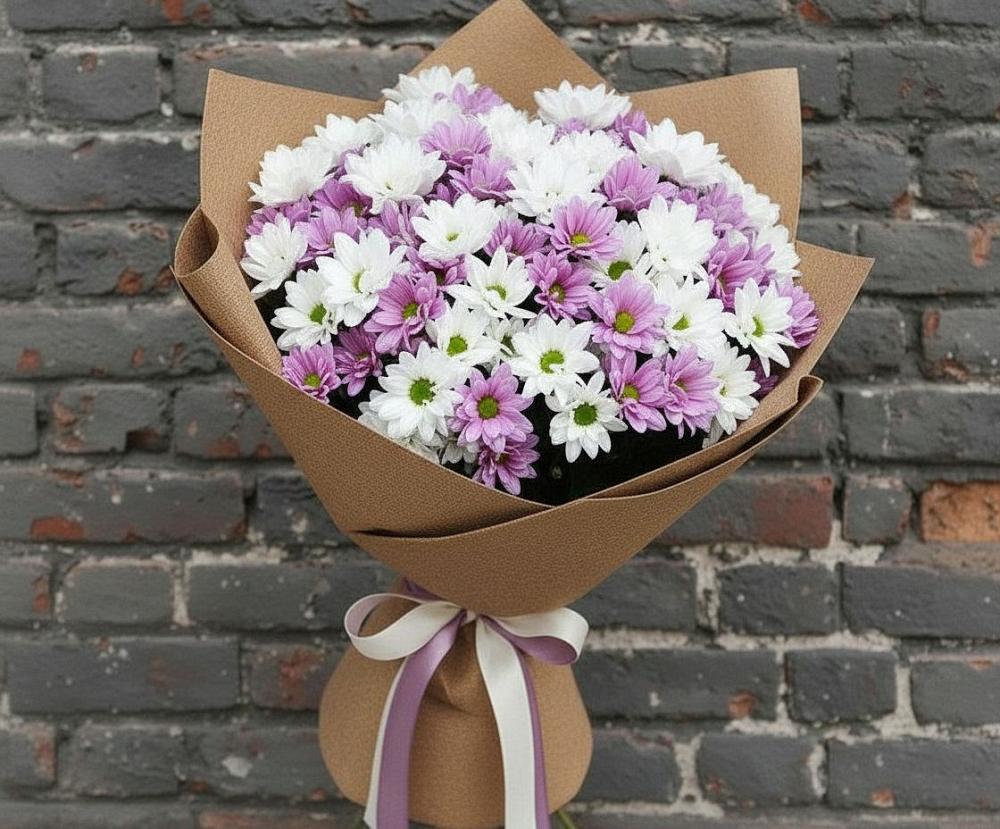 Букет цветов из: Хризантемы в Петровское Щелковского района