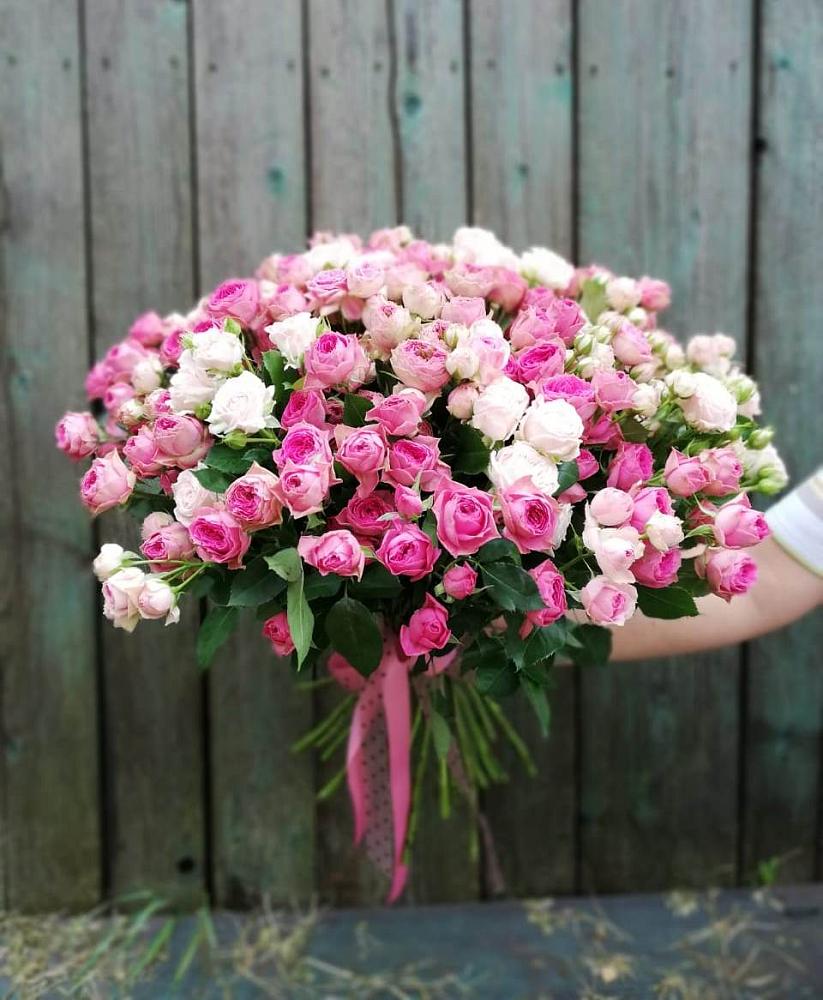 Букет Розовые кустовые розы Натали и Лав Лидия в Петровское Щелковского района