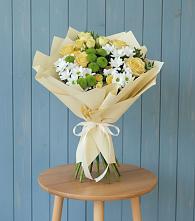 Букет цветов из:  Хризантемы и Розы в Петровское Щелковского района