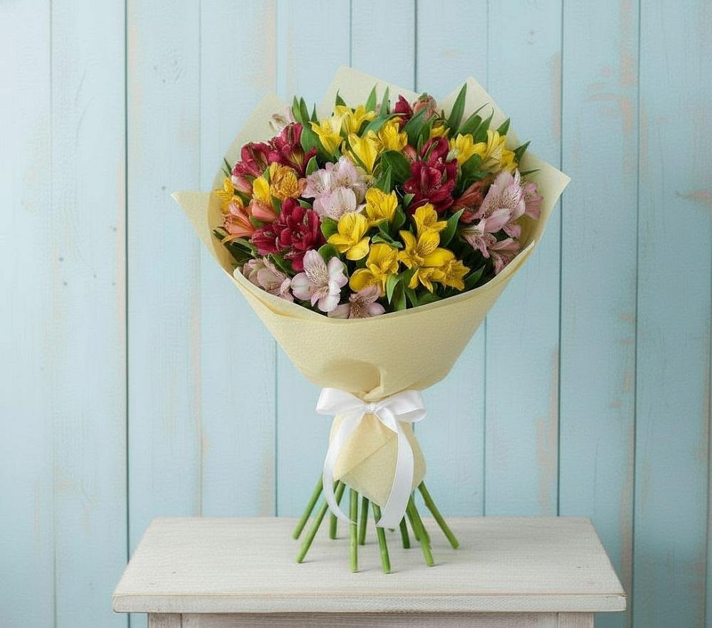 Букет цветов из: Альстромерии в Петровское Щелковского района