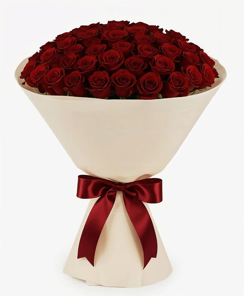 Букет 101 Бордовая роза Блэк Бакарра в Петровское Щелковского района